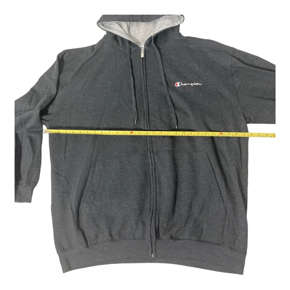 Champion Athleticwear Fleece Hoodie Sweatshirt Mens 3XL Gray  Heather Full-Zip - Picture 8 of 16